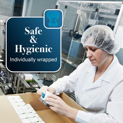 Dynarex blue bandages feature high visibility for quick safety checks.