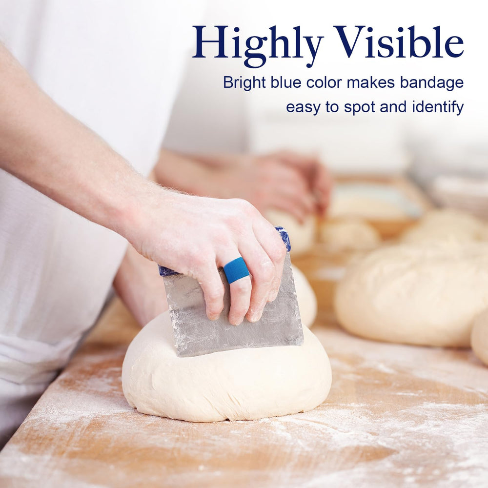 Internal foil strip supports easy detection while working in labs or kitchens.