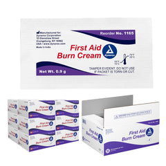 Dynarex burn cream single-dose packet for quick, hygienic use.