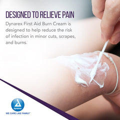 Dynarex first-aid kit includes burn cream for emergencies.