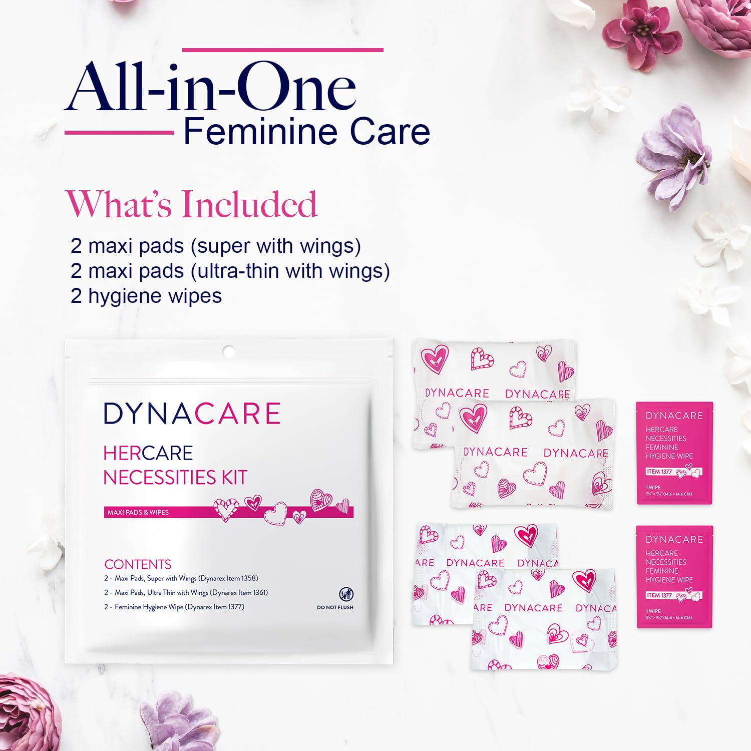 Dynarex HerCare super maxi pad with wings for reliable coverage