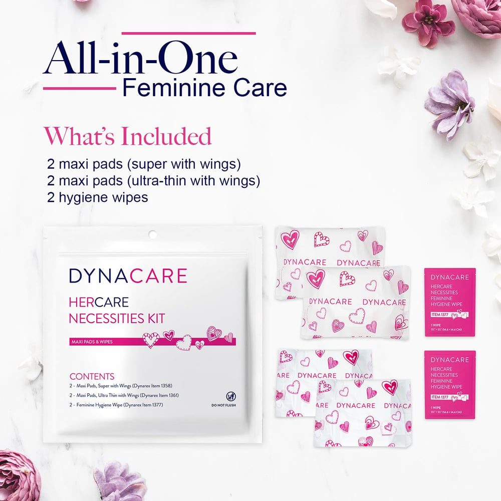 Dynarex HerCare super maxi pad with wings for reliable coverage