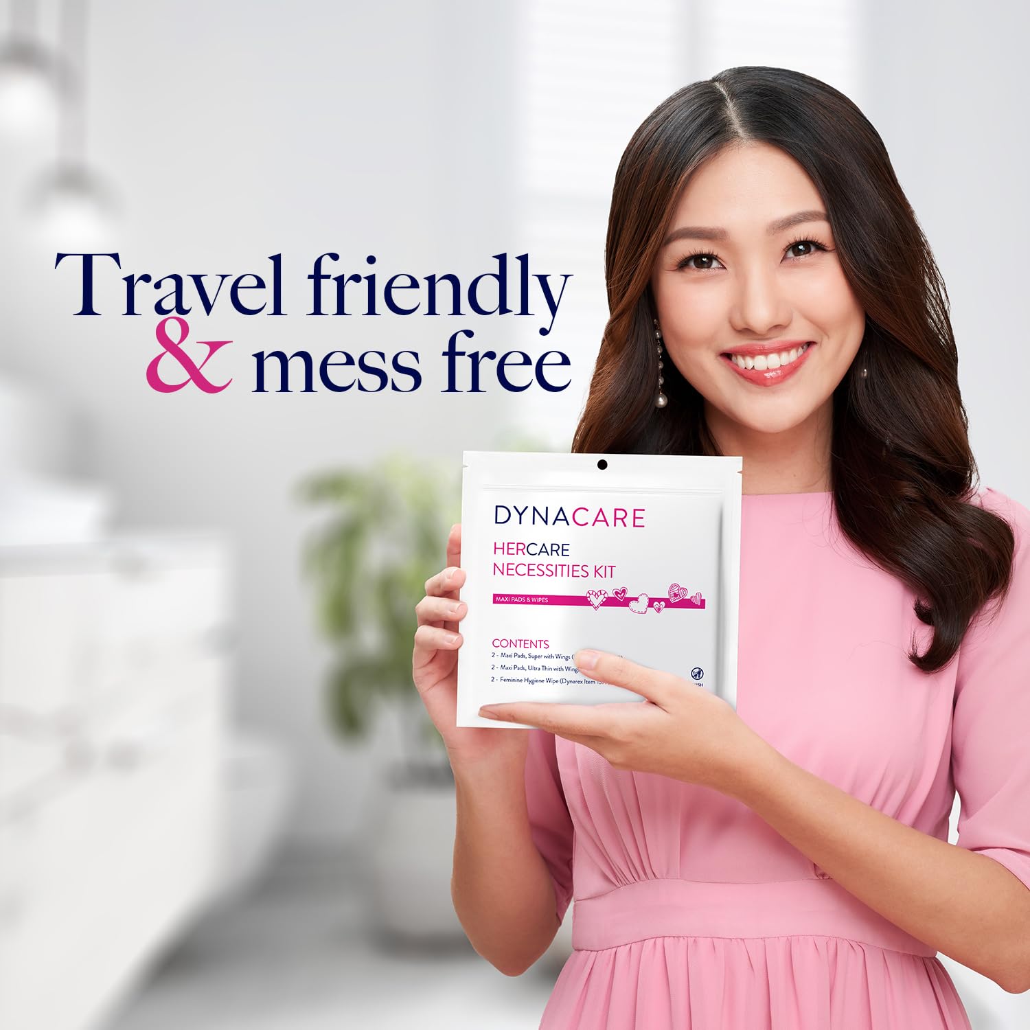 Dynarex HerCare ultra-thin pad with wings for comfortable protection