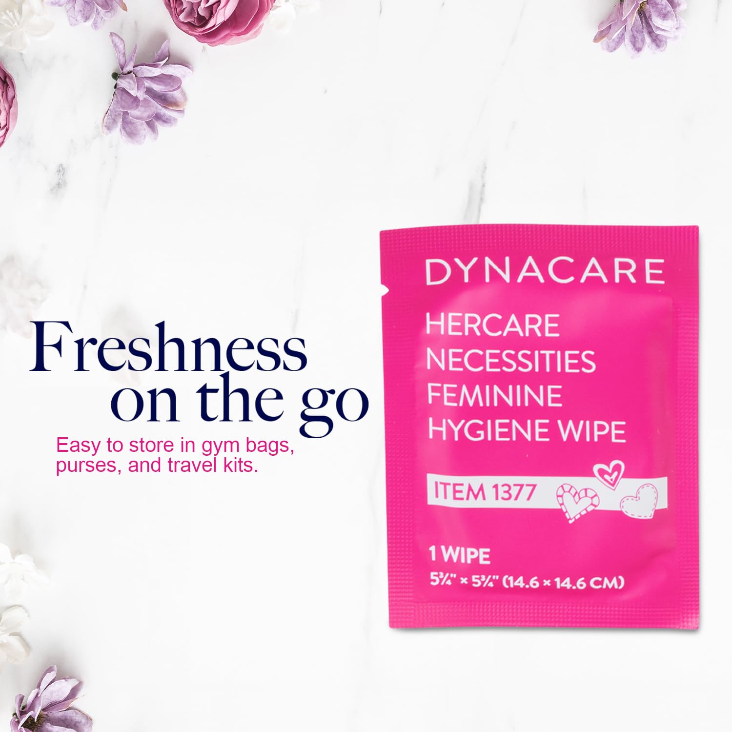 Dynarex HerCare 1000-count box keeps freshness for clinics.