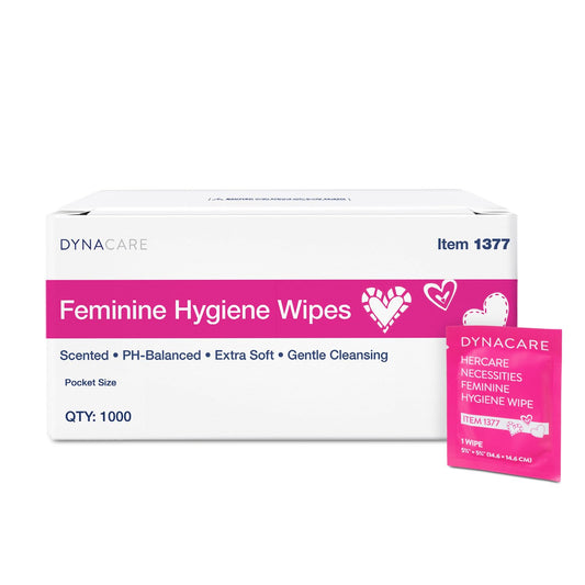 Dynarex HerCare travel pack for on-the-go freshness.