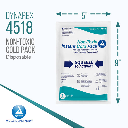 Dynarex Instant Cold Pack activation demonstrates fast hassle free cooling.