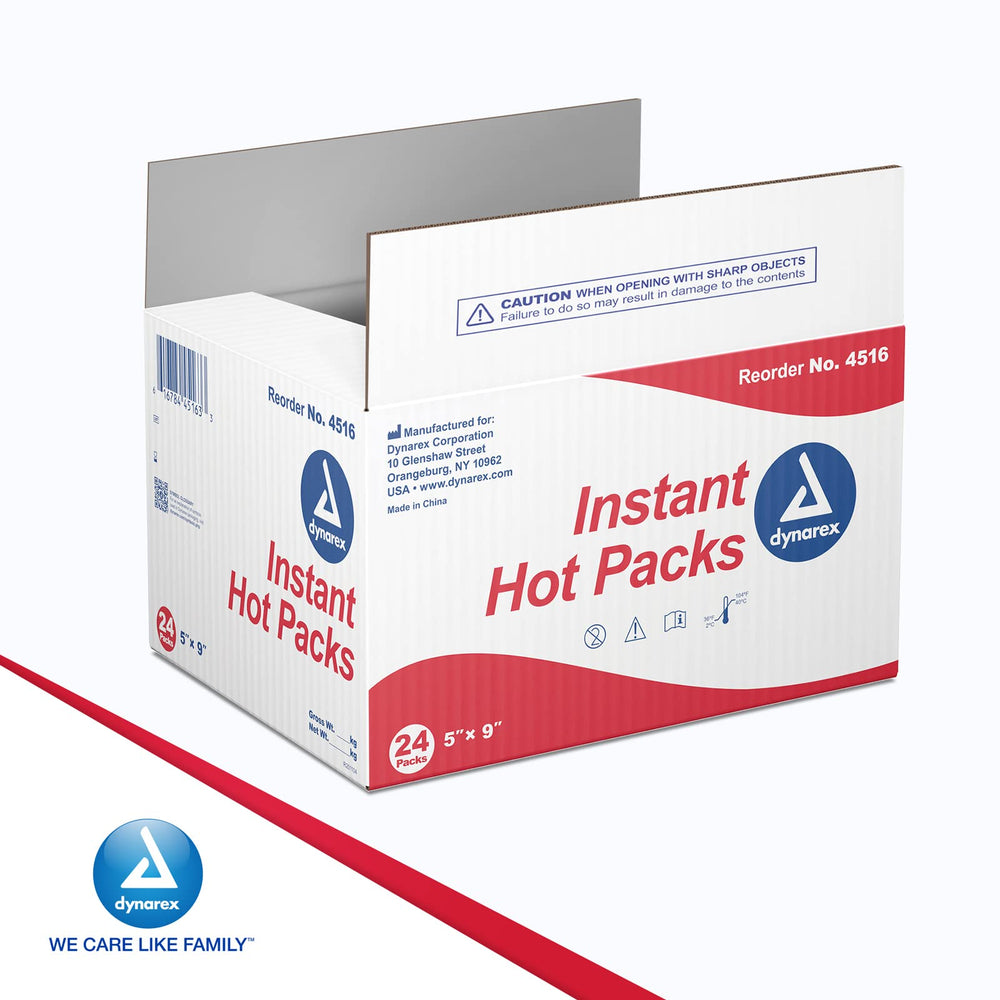 Dynarex Instant Hot Pack easy activation and immediate warmth.