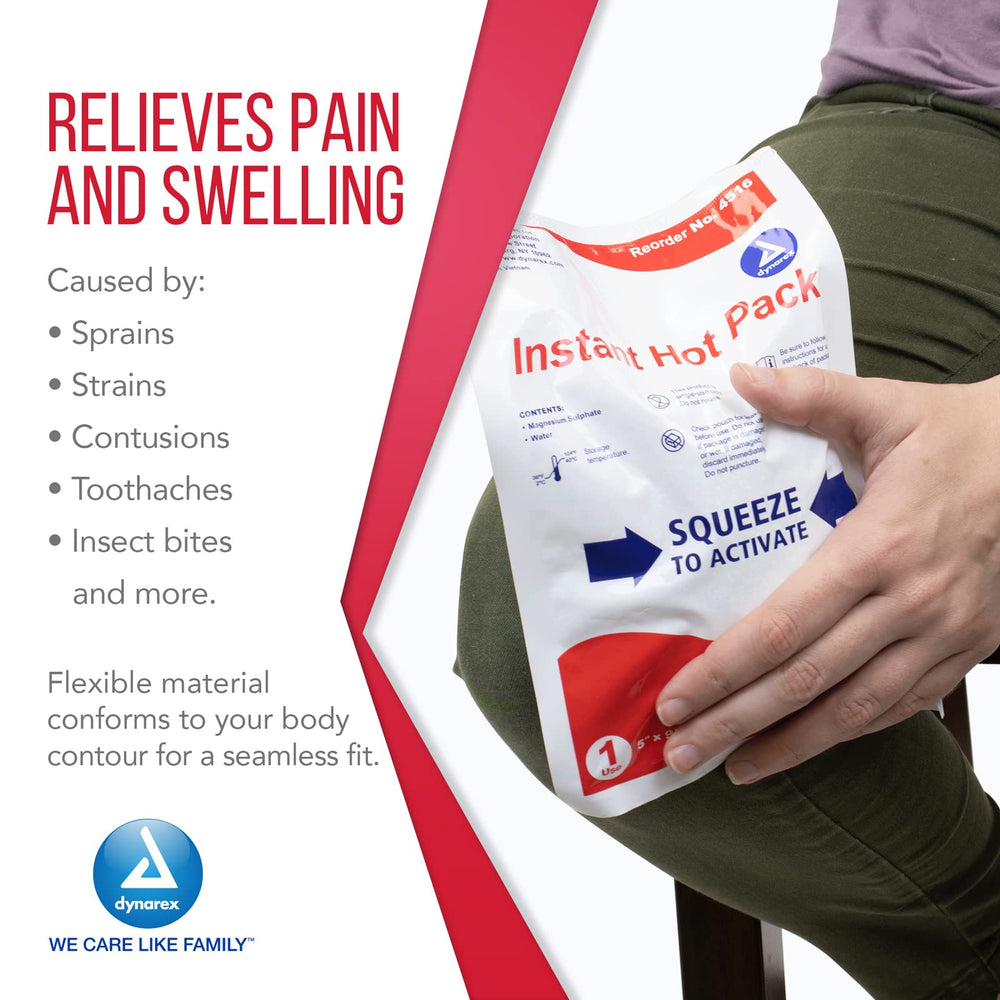 Dynarex Instant Hot Pack at sporting event for quick warmth.