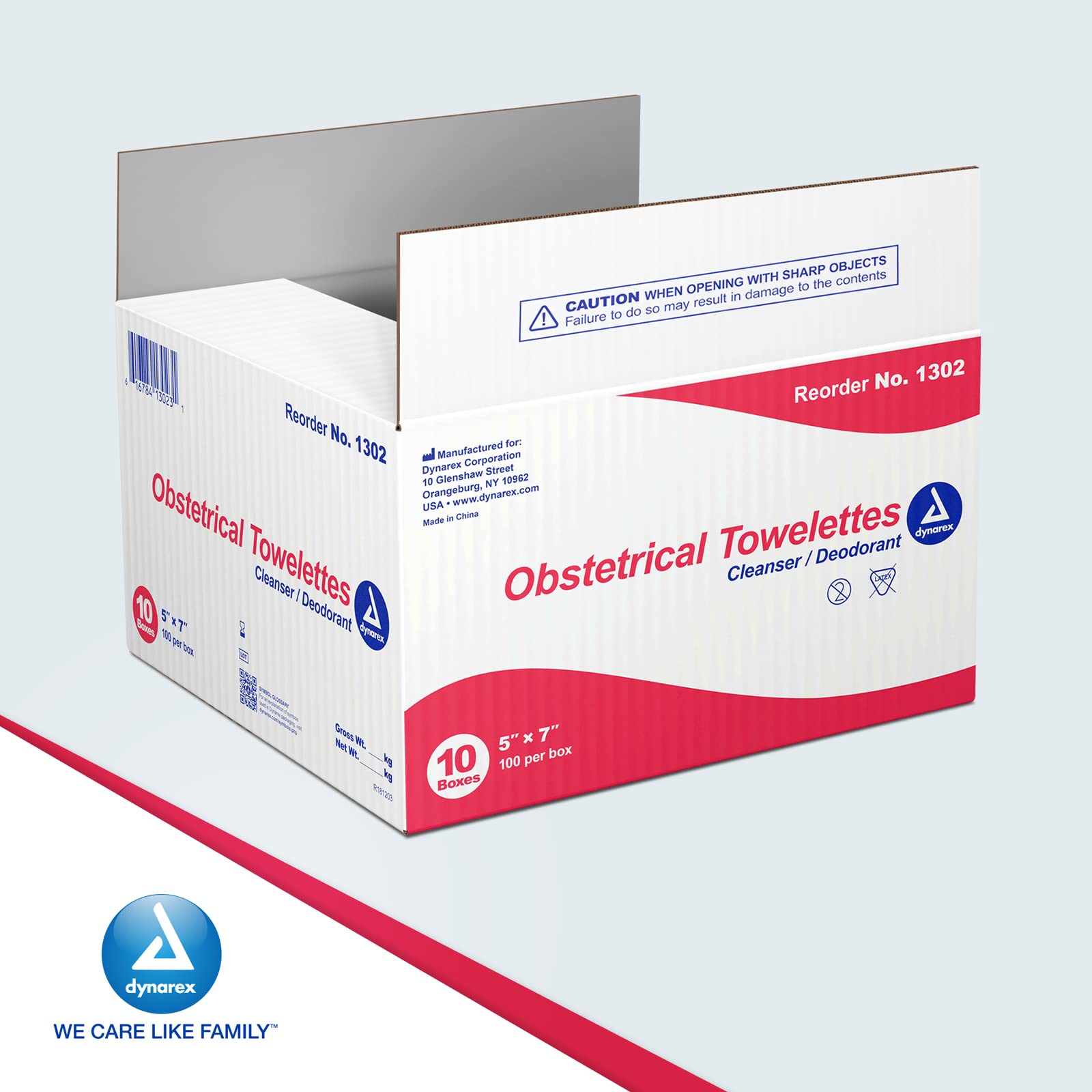 Dynarex Obstetrical Towelettes compact travel pack for on-the-go needs.