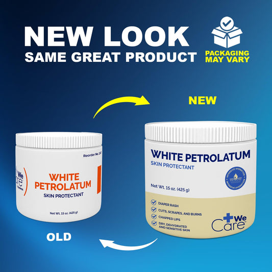 Dynarex Petroleum Jelly applied to dry skin showing gentle moisturization.