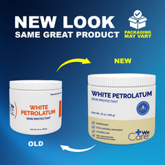 Dynarex Petroleum Jelly applied to dry skin showing gentle moisturization.