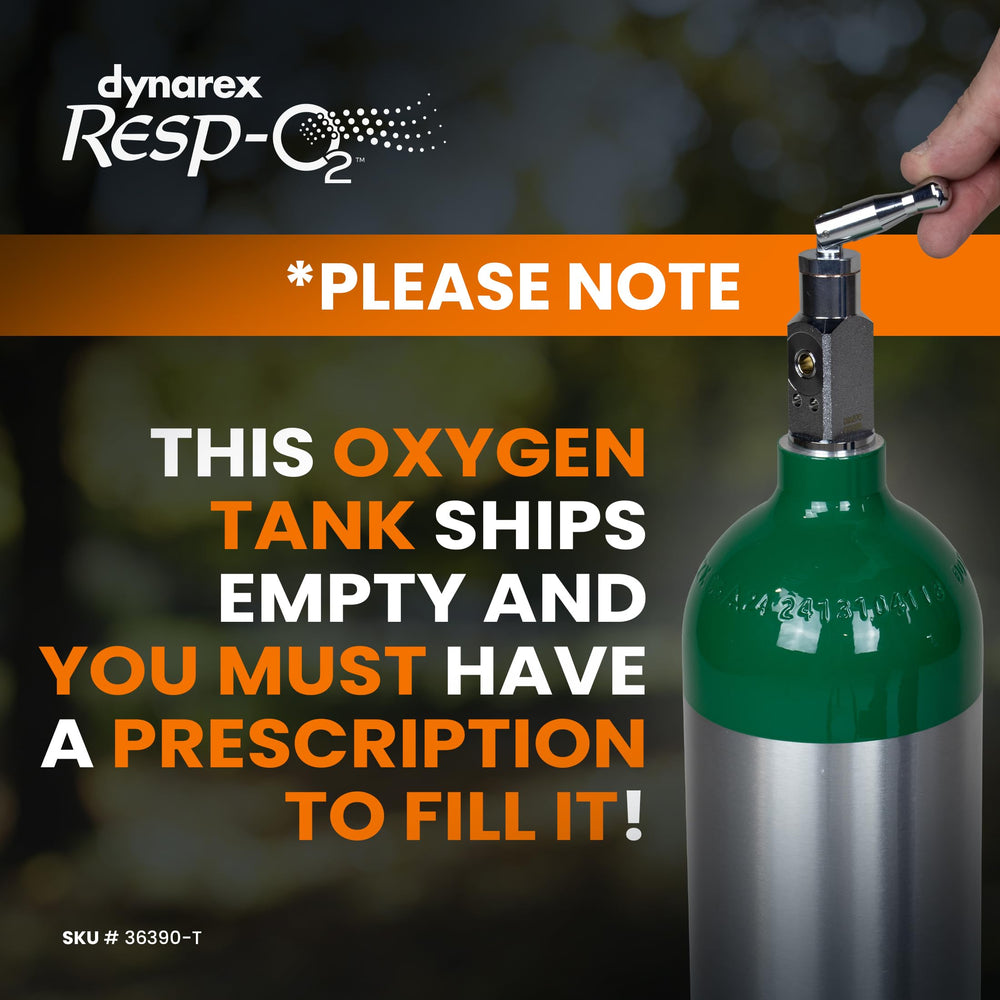 Dynarex Resp-O2 M24 is up to 40% lighter than steel tanks