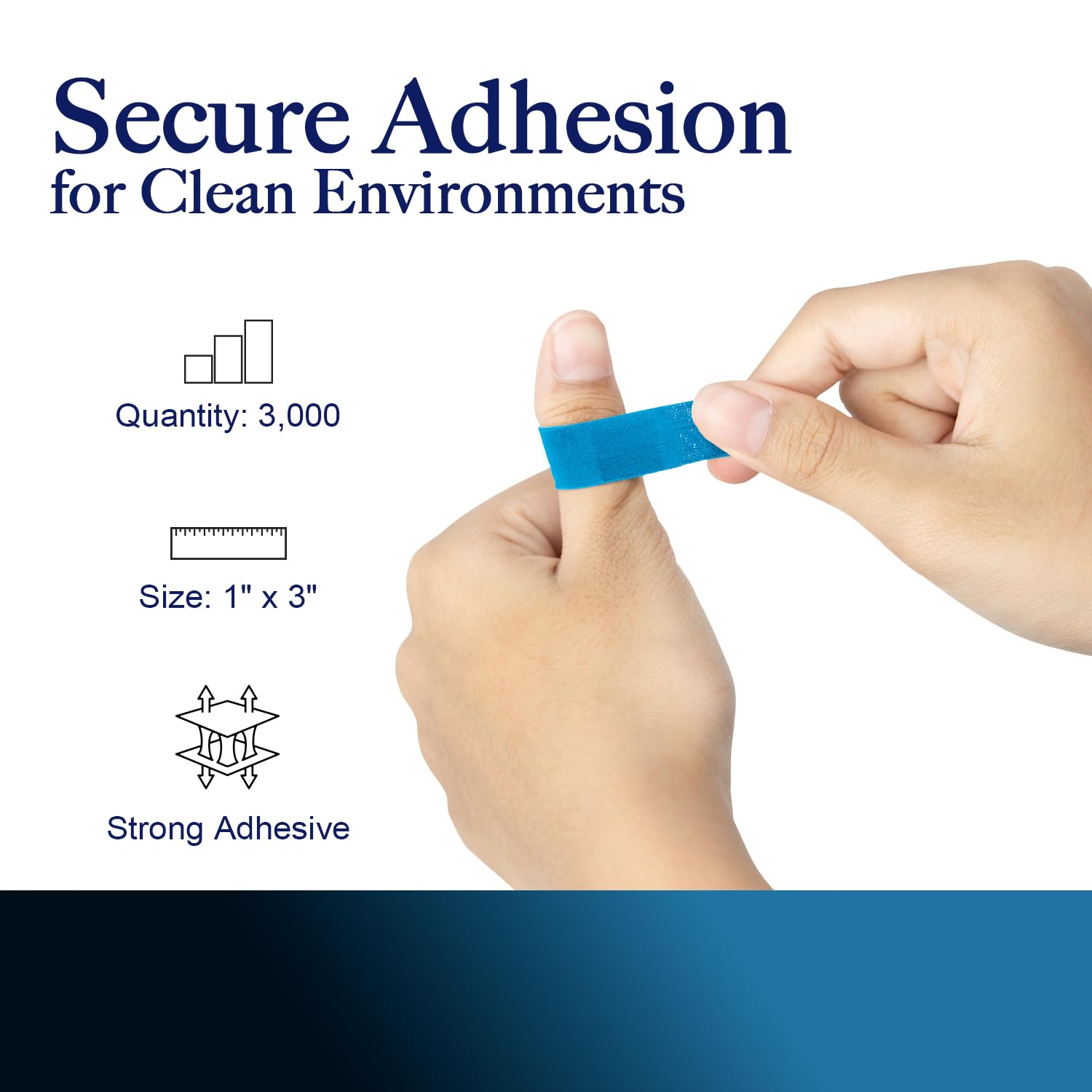 Dynarex secure adhesive bandages grip skin through movement for comfort.