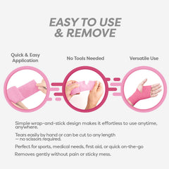 Dynarex Sensi-Wrap applied wrap on arm for active use.