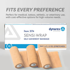 Dynarex Sensi-Wrap color collection demonstrates versatile tan, black, pink hues.