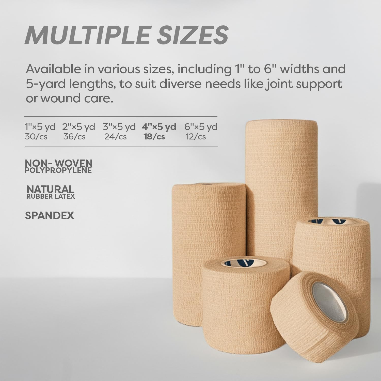 Dynarex Sensi-Wrap color variants highlight latex and latex-free options for different needs.