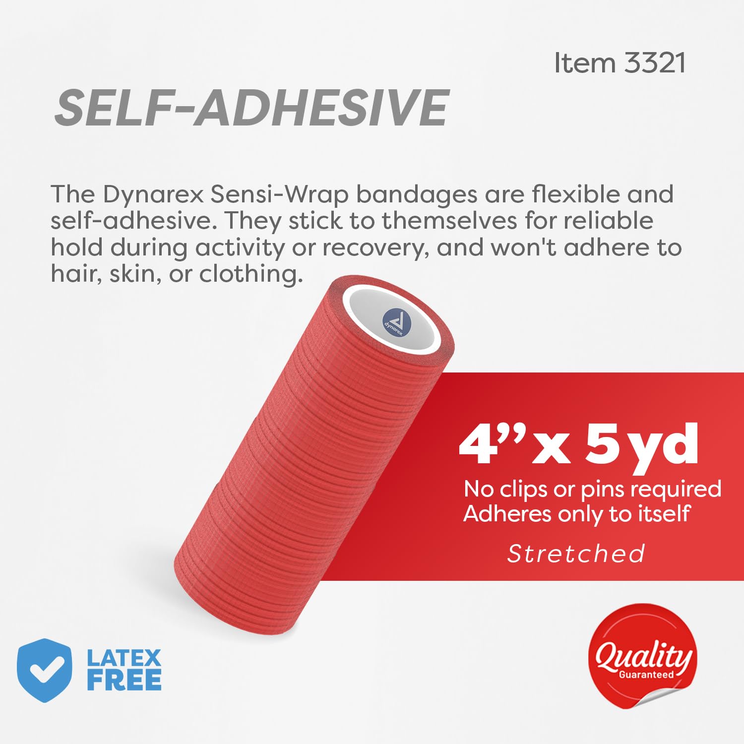 Dynarex Sensi-Wrap close-up of easy wrap and stick application