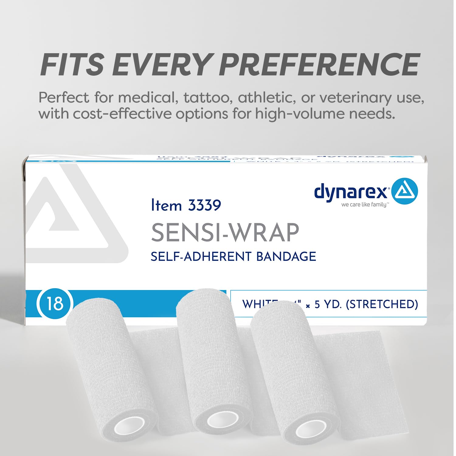 Versatile 5-yard length supports multiple wraps in clinics.