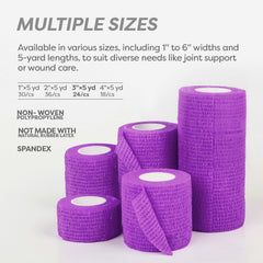 Application on arm demonstrates wrap-and-stick ease and adjustable tension.