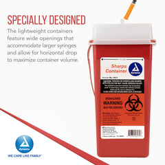Dynarex locking mechanism safely seals after disposal