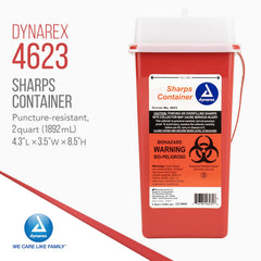 Dynarex puncture-resistant thermoplastic design reduces needlestick risk