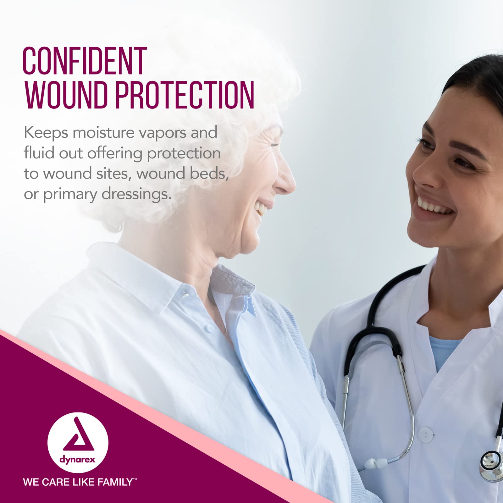 Suitable for IV dressings and incision-site protection with flexible use