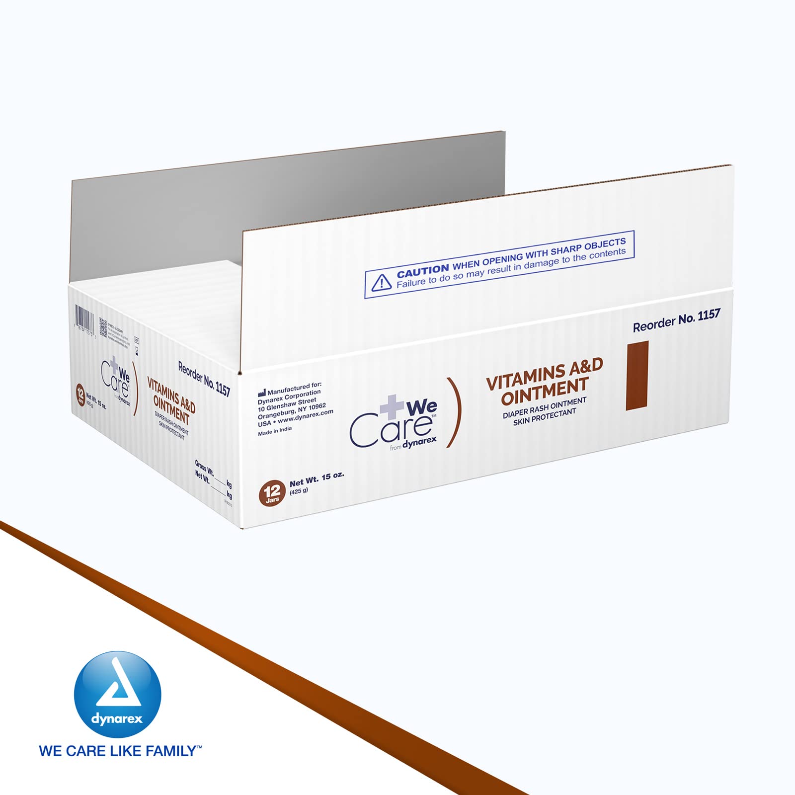 Dynarex Vitamins A & D ointment applied after tattoo care.