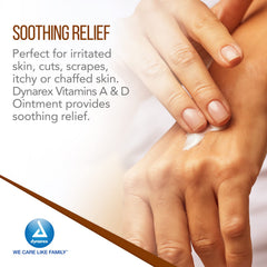Dynarex Vitamins A & D ointment tube ready for bedside or purse application