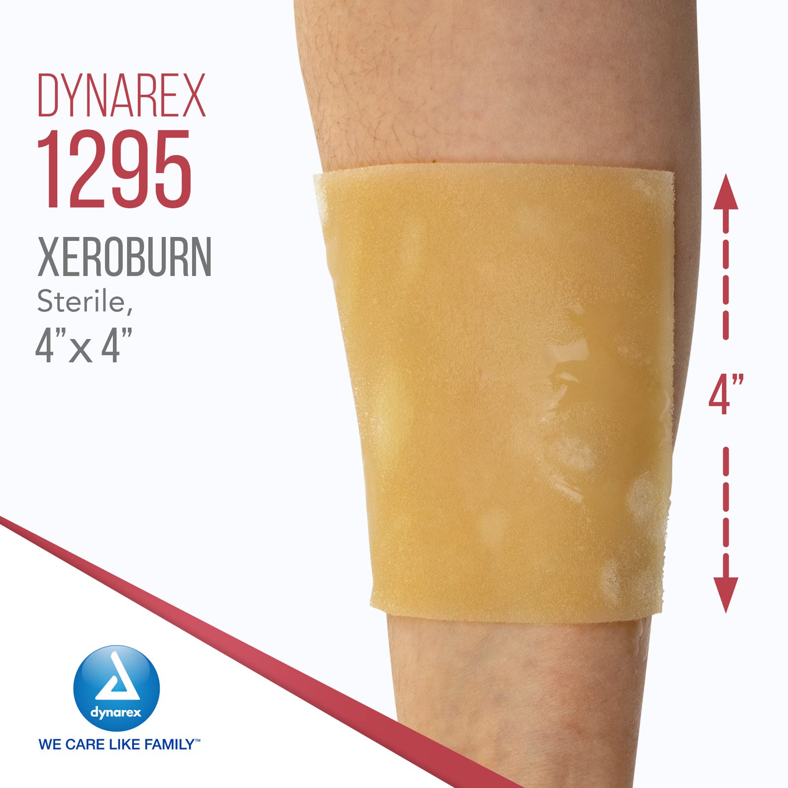 Closeup of XeroBurn cooling gel on the dressing surface