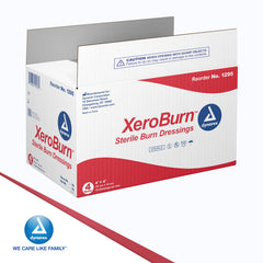 Boxed Dynarex XeroBurn packaging showing 60 patches total