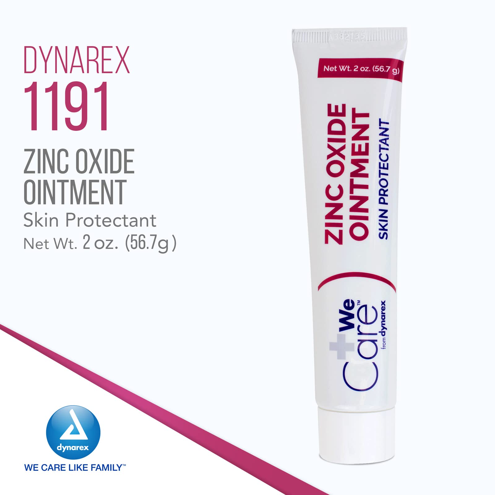 Dynarex zinc oxide ointment at diaper area application for rash prevention