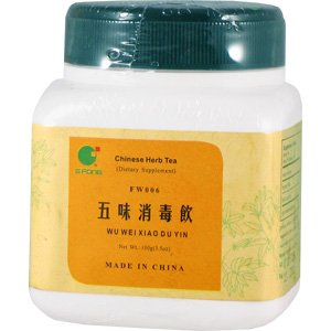 E-Fong Wu Wei Xiao Du Yin herb blend emphasizes natural ingredients and easy brew.