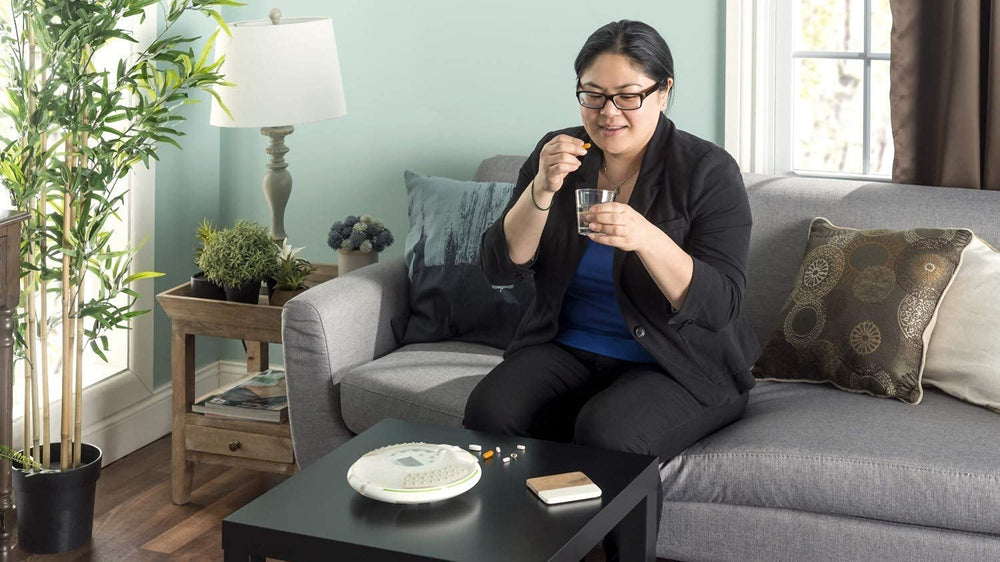e-Pill MedSmart Voice Pro caregiver monitoring enables remote peace of mind.