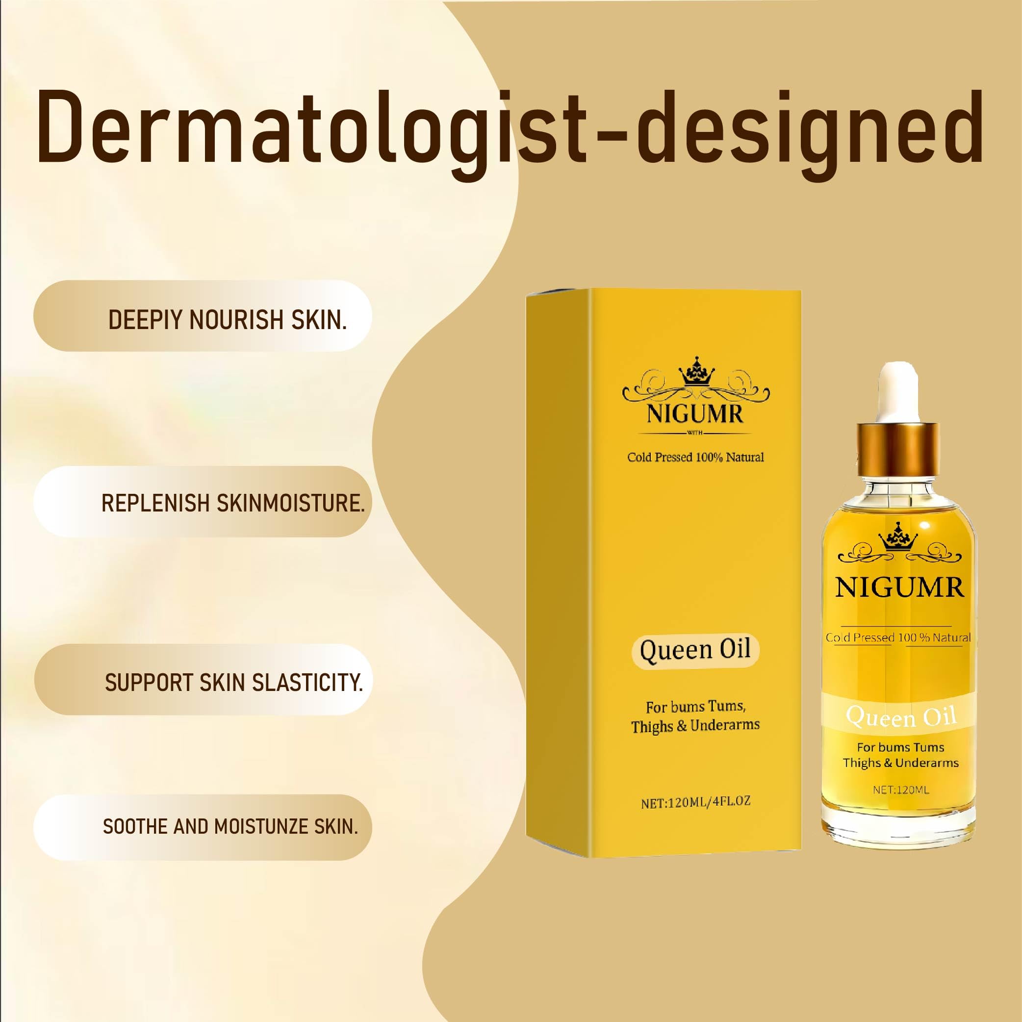 E-RA Queen Body Oil lavender drop highlights soothing aroma