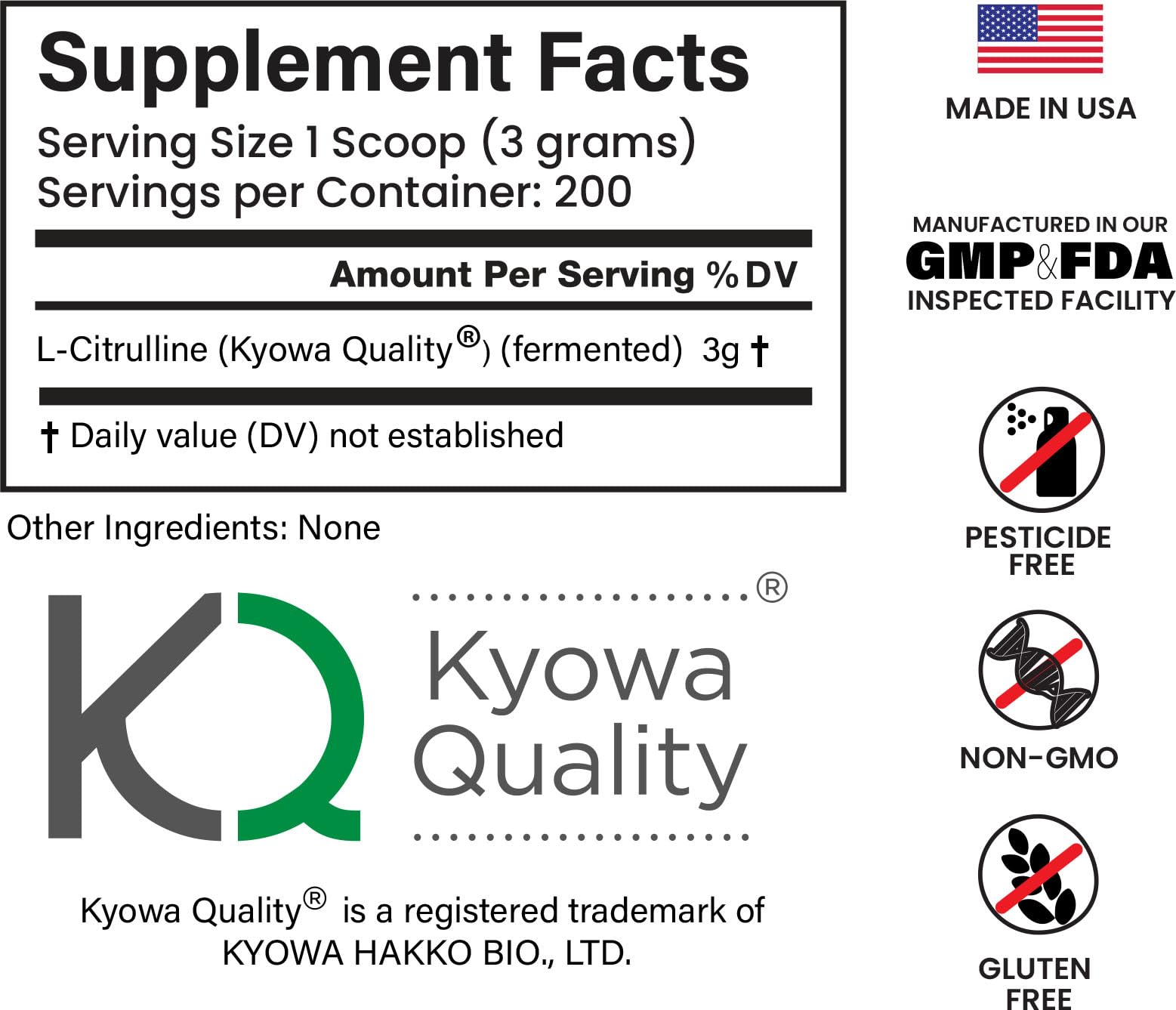 E1P L-Citrulline powder being poured; unflavored formula blends easily with drinks.