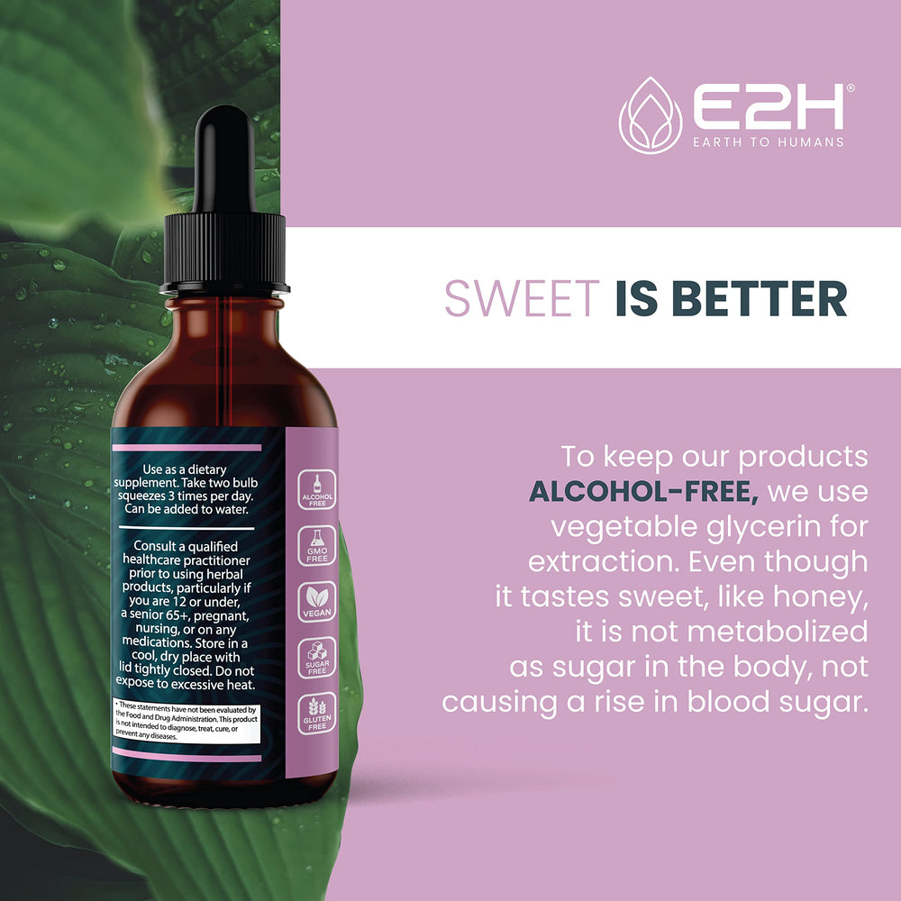 E2H Elderberry Syrup served glass suggests versatile enjoyment for all ages