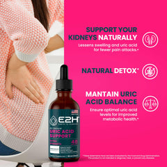 E2H Uric Acid Support liquid pour for fast absorption