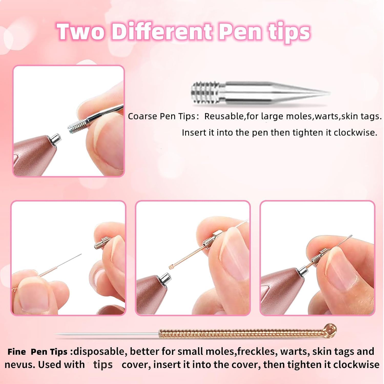 EA269RV Wart and Skin Tag Remover Pen at-home step-by-step process