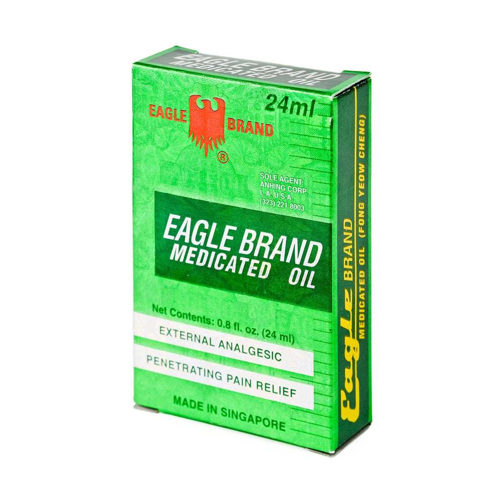 Eagle Brand Medicated Oil 5-pack packaging shown for convenient everyday use.
