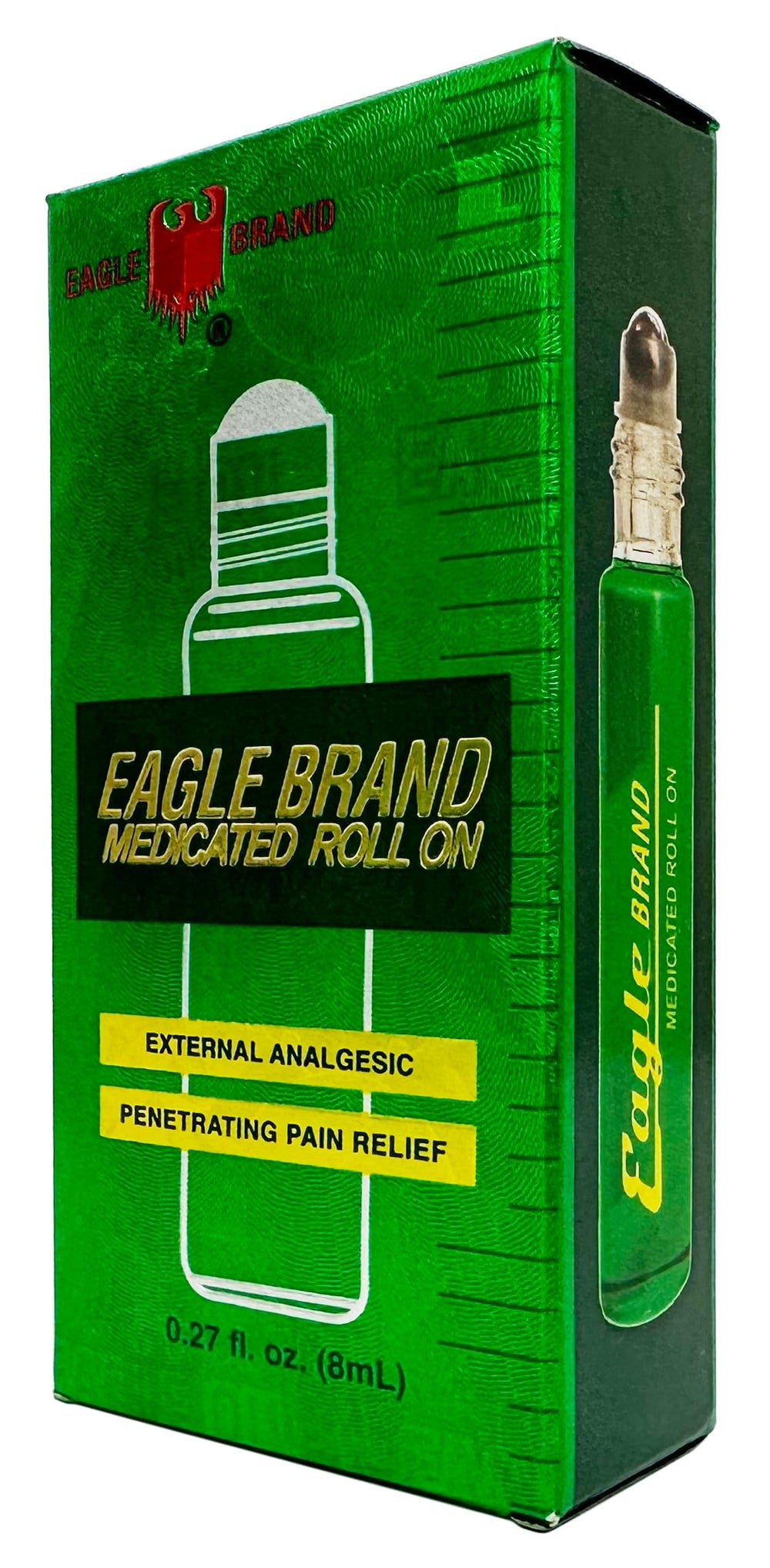 Gym bag-ready Eagle Brand Roll-On pack highlights compact design for quick use.