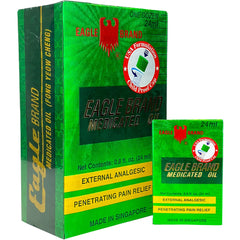 Eagle Brand medicated oil bottle for on the go relief.