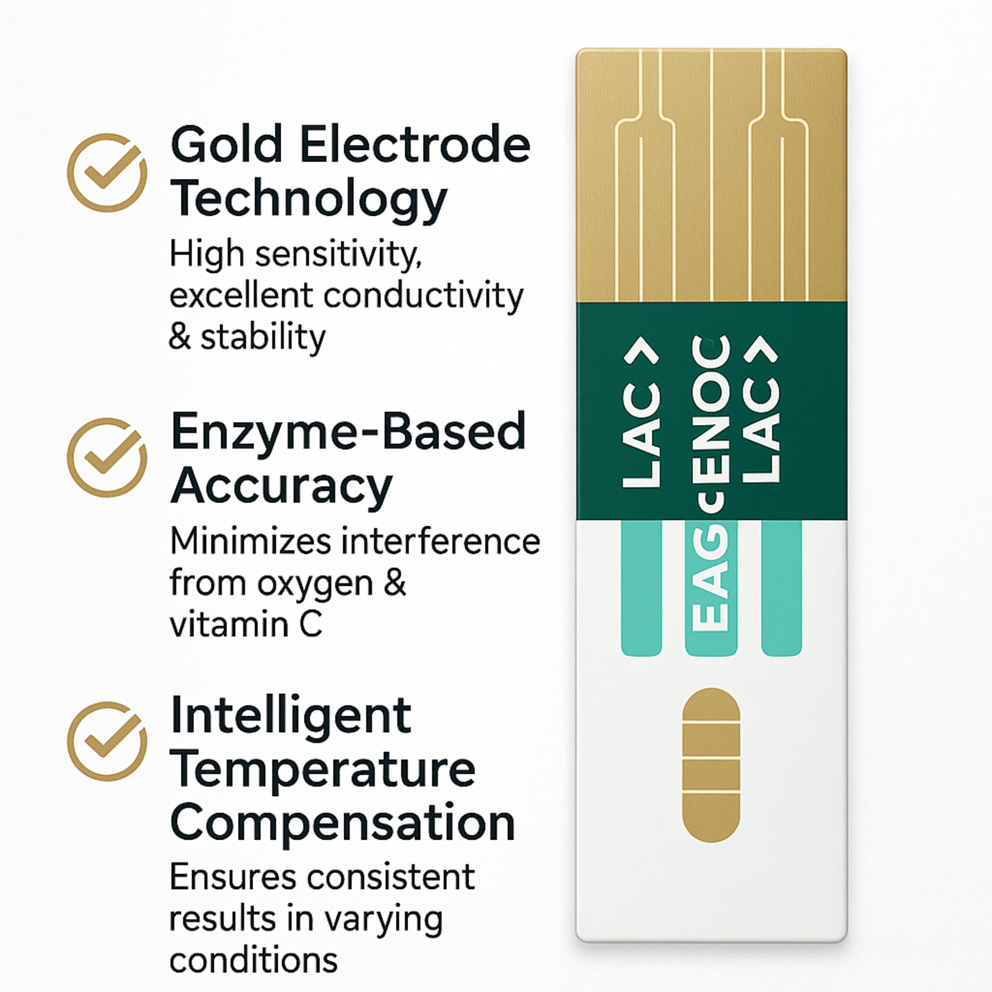EAGLENOS lactate meter strip insertion for quick field testing