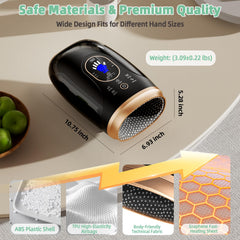Ealken hand massager battery pack demonstrates cordless operation for travel