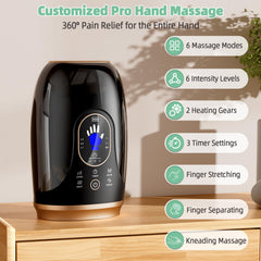 Ealken hand massager five-finger separation highlights targeted palm massage