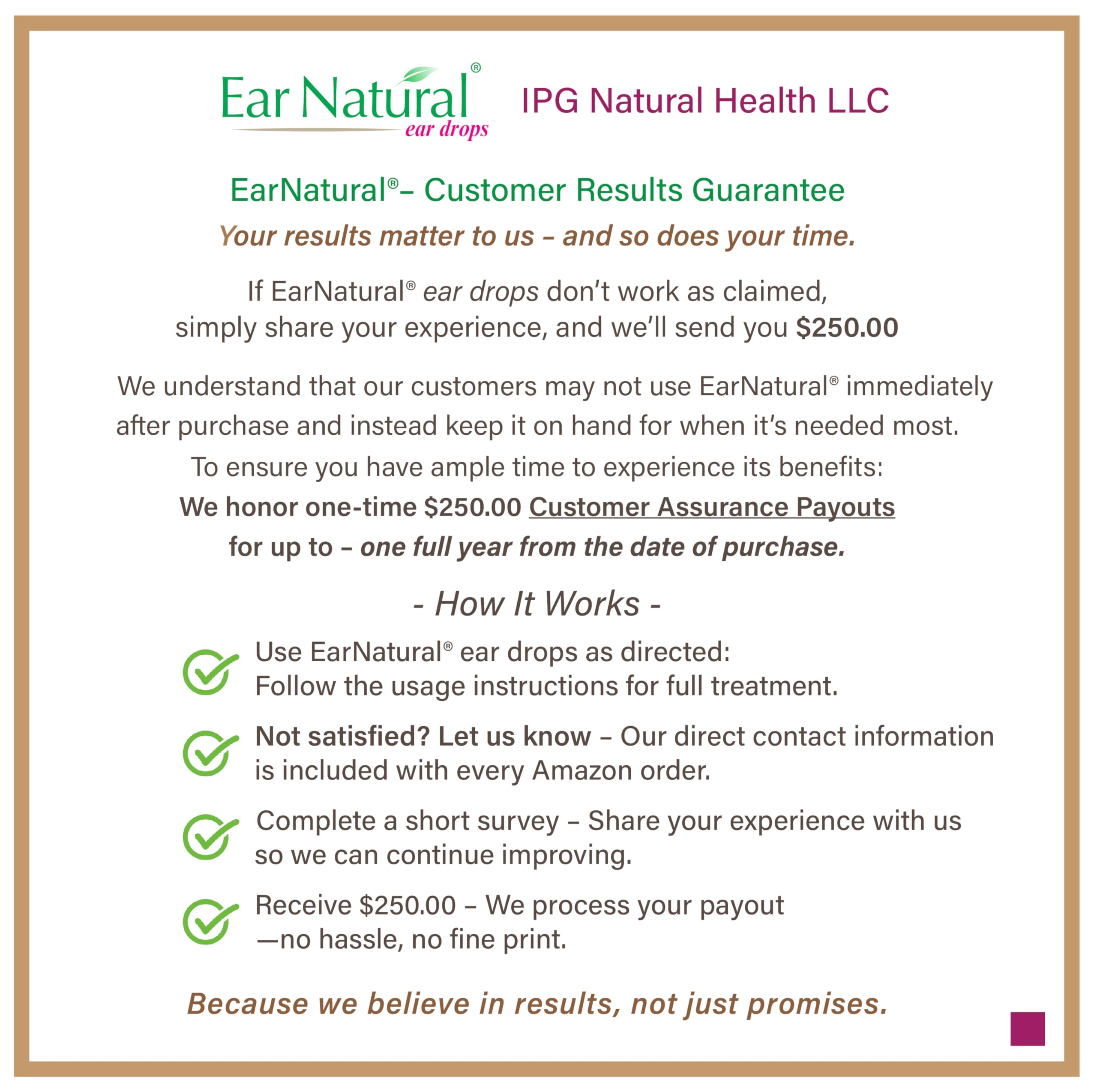 EarNatural compact ear drops kit stored in a home medicine cabinet