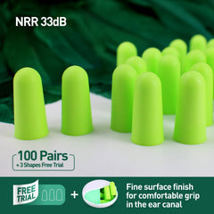 EARS SECRET Moonlight mid-size earplugs fit average ears for comfortable all-night use.