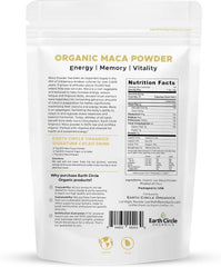 Earth Circle Organics Yellow Maca Powder scoop for quick shakes.