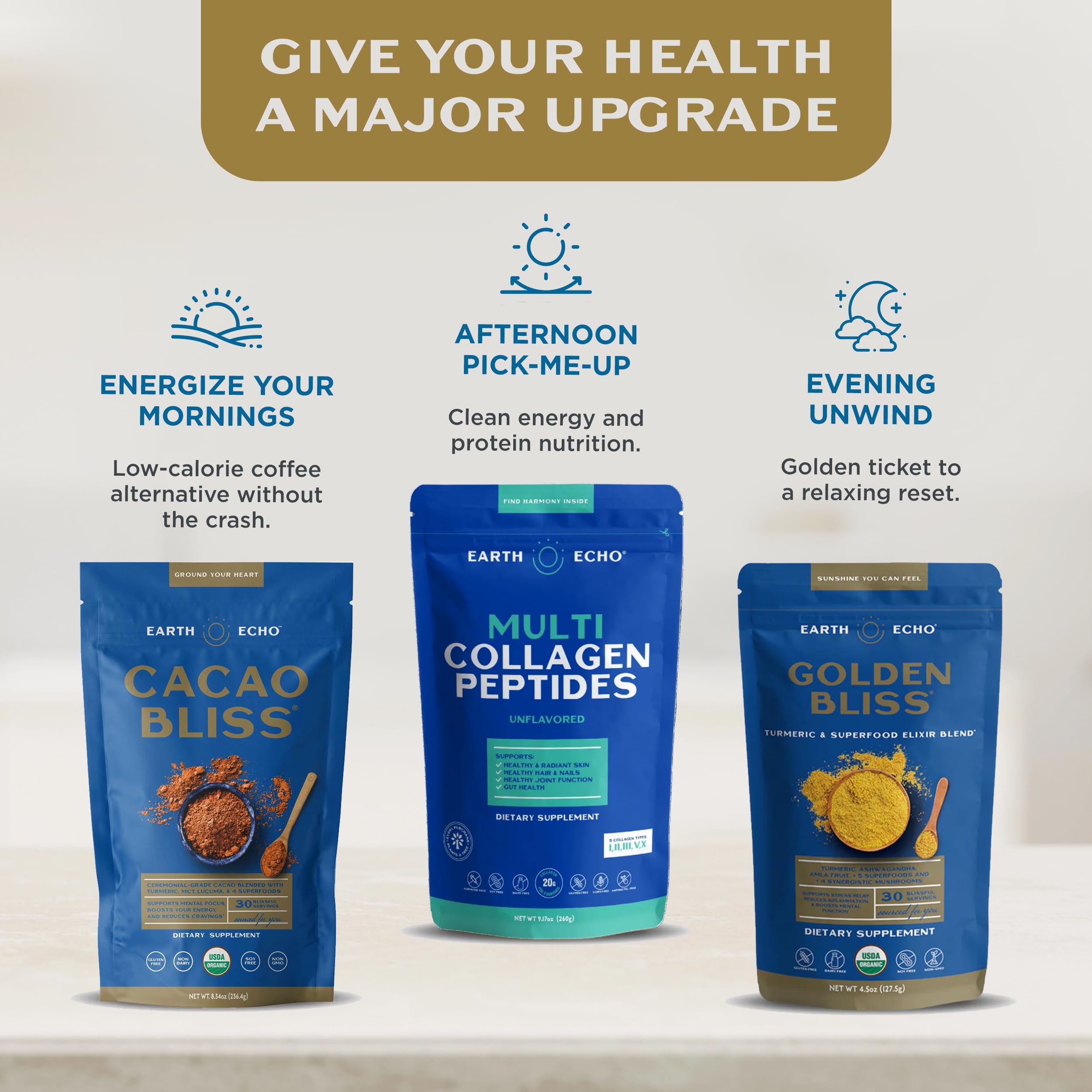 Earth Echo eco-friendly packaging reflects ethical sourcing and planet-conscious design.