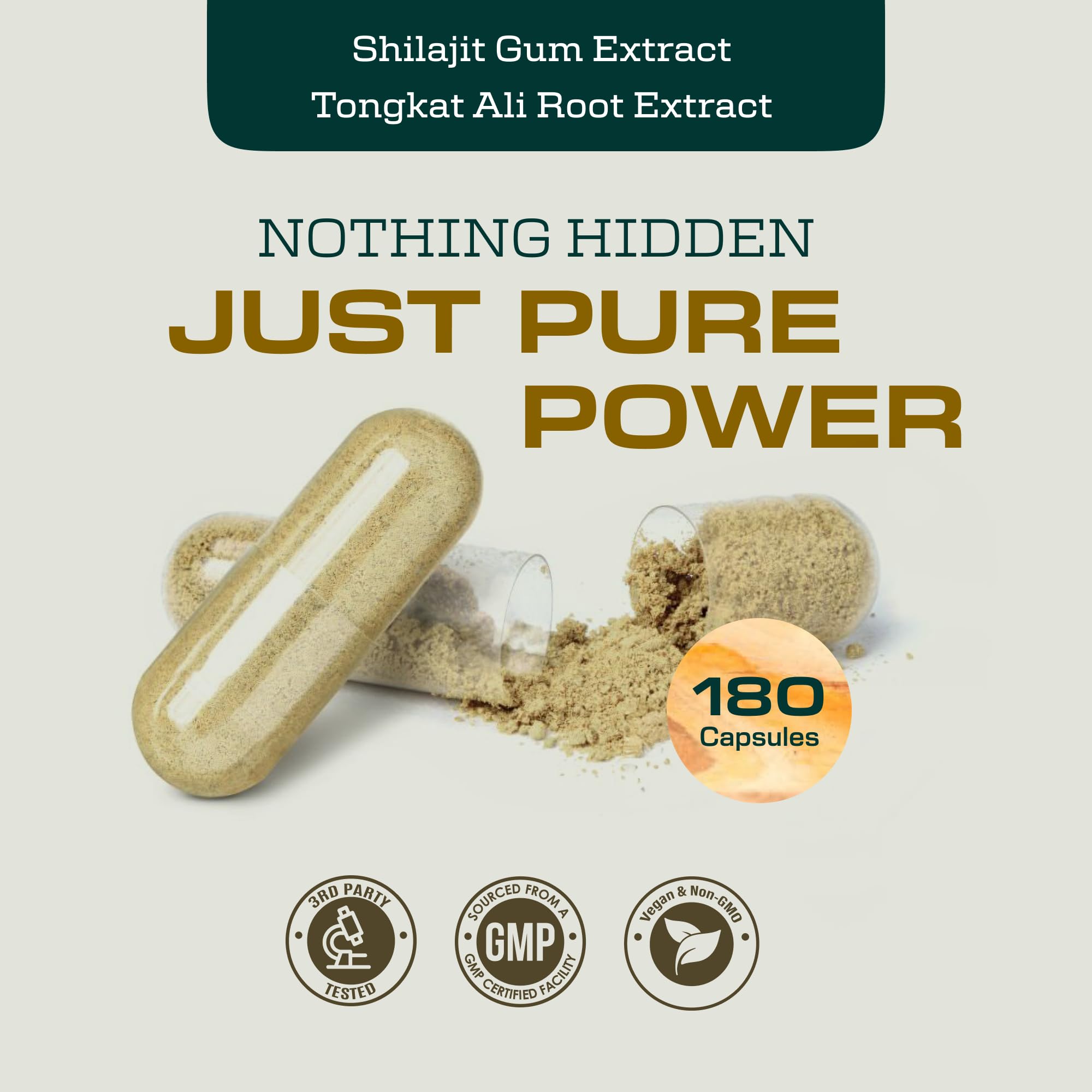 Earth Elixir capsules in hand demonstrate easy daily supplement routine.