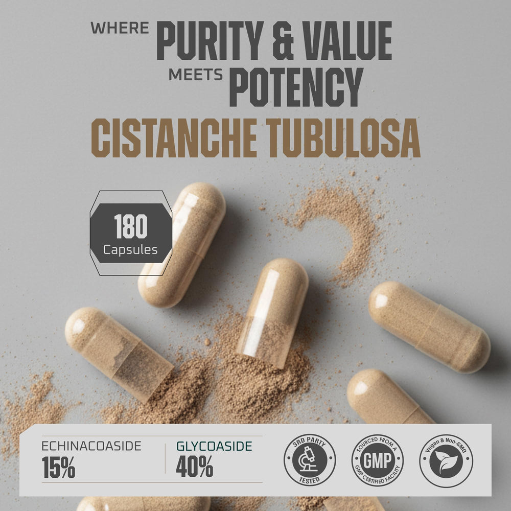 Earth Elixir Cistanche capsules ready for easy daily use and consistent routines.